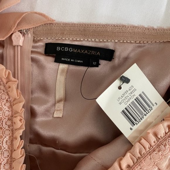 BCBG Max Azria Silk Cocktail Halter Dress - Size 12  - New - Picture 3 of 5